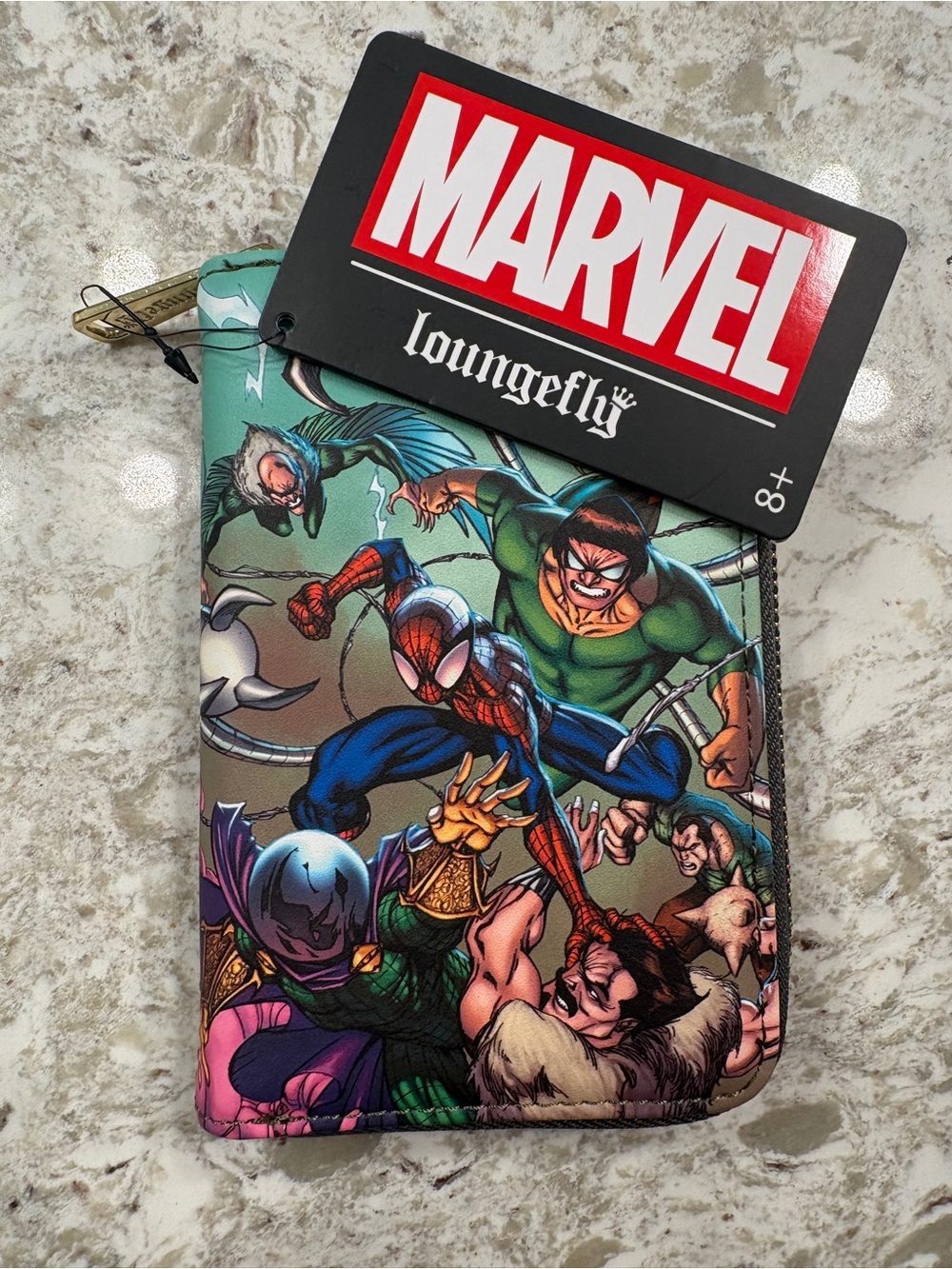 Loungefly Marvel Spider-Man Villains Zip Wallet